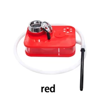 5 colors Modern Acrylic Hookah Shisha Narguile Nargile Smoking Water Pipe With LED Light factory wholesale Drop Shipping