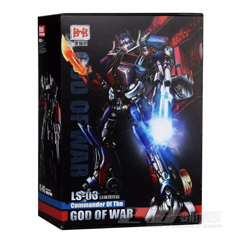LS03 (With Box) С коробкой, игрушки-трансформеры, Черная Мамба LS03 LS03F, командор, сплав, мускулы, литье под давлением, фильм, фигурка, модель робота - Цвет: LS03 (With Box)