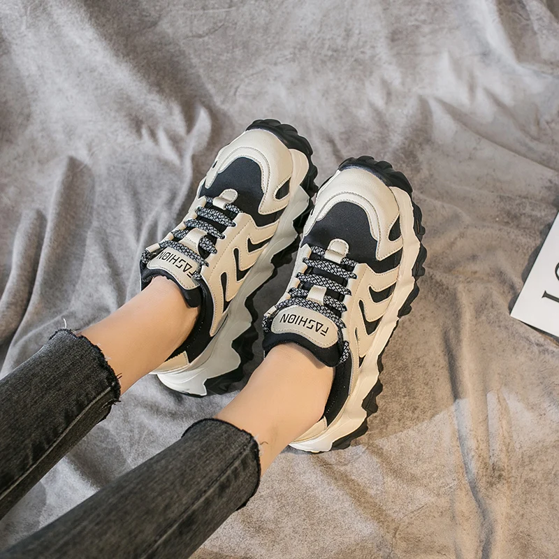 Zapatos de mujer; Новинка; обувь на платформе; женская Вулканизированная обувь; модные теннисные кроссовки; женская повседневная обувь