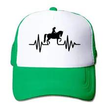 Любовь верховой езды лошади сердцебиение шляпа от солнца грузовик шляпа водителя унисекс регулируемые бейсболки папа шляпа