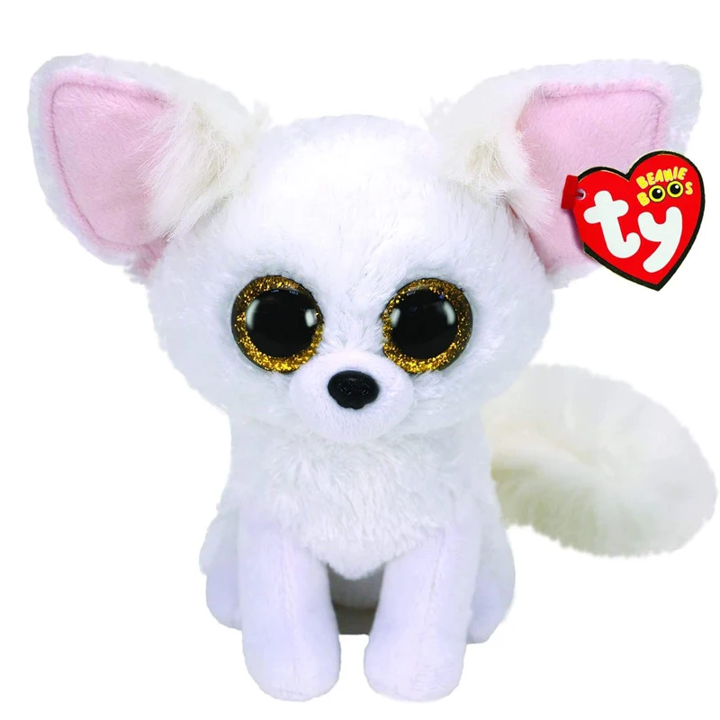 Плюшевые игрушки-животные Ty Phoenix The Fennec Fox (блестящие глаза) мягкая кукла в подарок