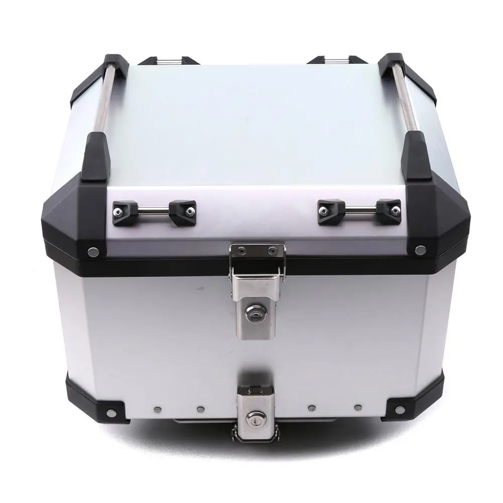 

SMOK Universal Trunk Super Large Round handle Aluminum Alloy Modified Rear Trunk Motorcycle Trunk Storage Box Removable Luggage
