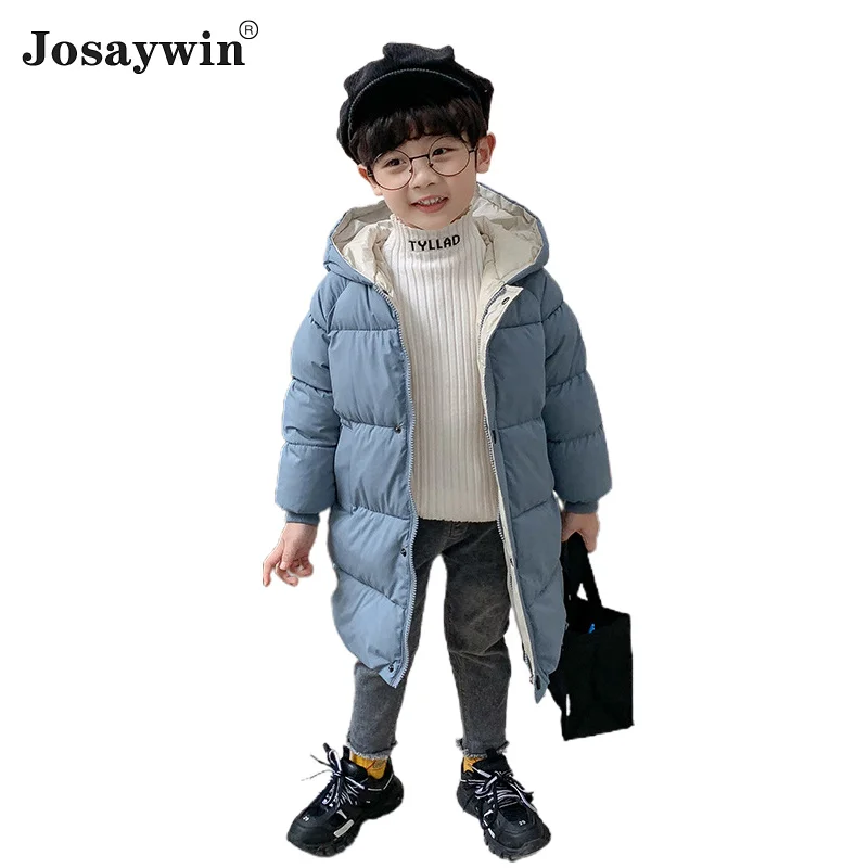

Winter Jacket Kids Boys Hooded Parkas Thick Warm Long Coat For Boys Jacket Children ClothesWinter Jacket For Girls Coat
