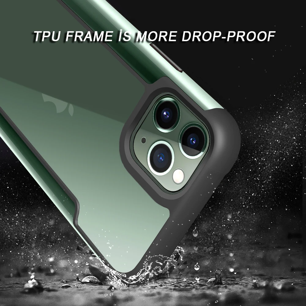 Военный противоударный металлический бронированный чехол для iPhone 11 11 Pro прозрачный PC+ TPU полный защитный чехол для телефона для iPhone 11 Pro Max