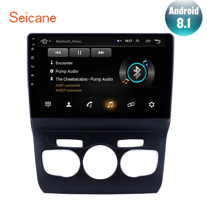 Seicane Android 8 1 10 &quotRAM 2GB 2.5D экран автомобильный GPS навигатор радио для 2013 2014 2015 2016 Citroen