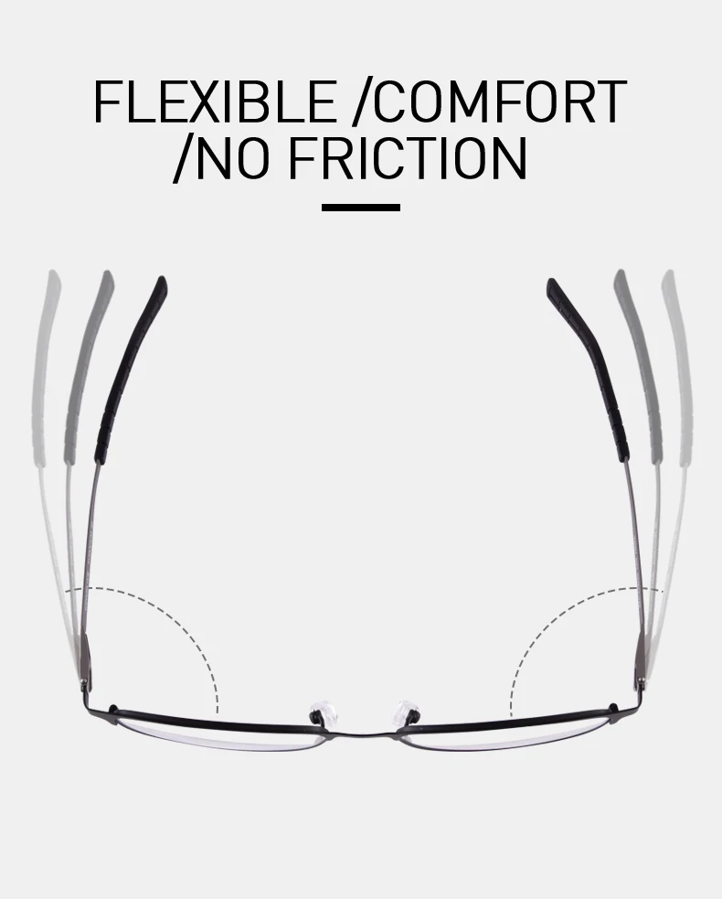 Титановые оправы для очков, мужские, половинные оправы, близорукость, прогрессивные очки, мужские Оптические Оправы V6907