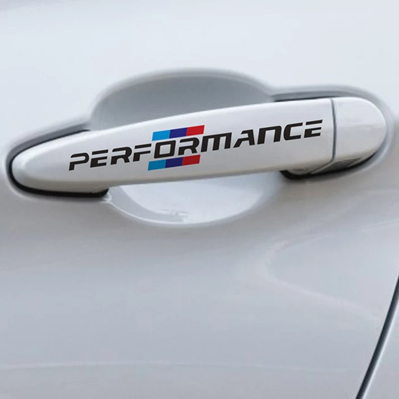 4Pcs Car Handle Stickers WRC Rally Racing Stripe Car Door Handle Decals Car Styling Stickers And Car Body Decals Accessories