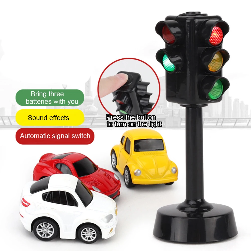Мини-светильник с дорожными знаками, скоростная камера, модель с музыкой, светодиодный, обучающая игрушка для детей, идеальный подарок на день рождения, праздники