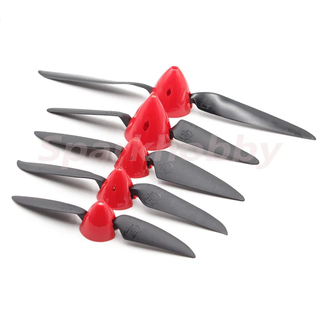 2 Set Folding Propeller 6x4 7.5x4 8x4.5 8x6 11x6 Propeller Spinner Cover 2.3/3.0/3.17/4.0mm Motor Shaft RC Plane Glider Drones 2