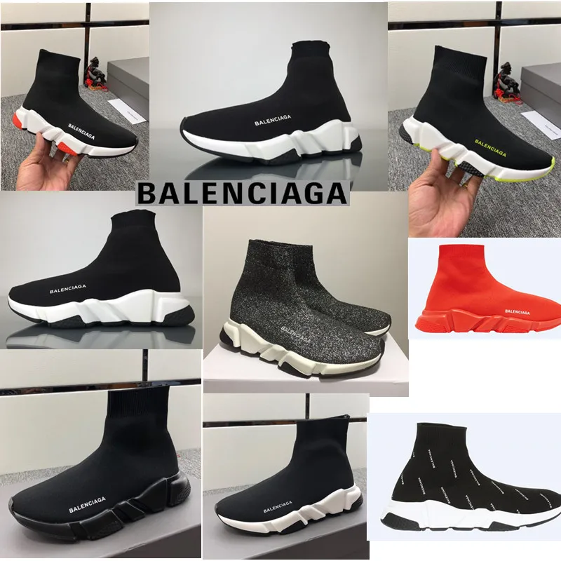 

Men Women Balenciacas Running Shoes Sock Shoes Speed Sports Knitted Stretch Sneakers Trainer Race Chaussures