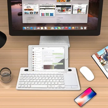 

Wireless Bluetooth Keyboard with Touchpad Suitable for IOS Windows Android Os System