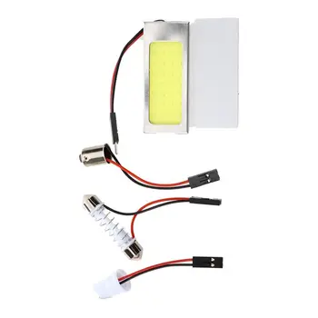 

Light Panel 36 COB LED Panel White DC 12V 2.5W + Festoon Module + T10 + BA9S Adapter