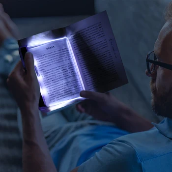 

LED Book Light Creative Reading Night Lamps Flat Plate Portable Car Travel Panel Led Desk Lamp For Home Indoor Kids Eye Protecti