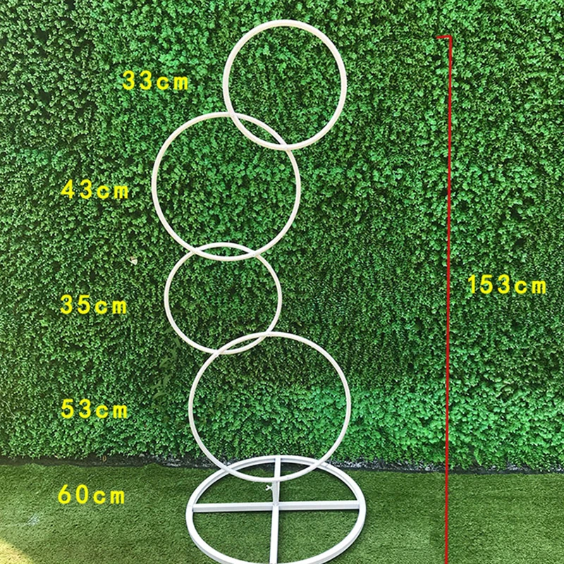 Круг свадебный реквизит из кованого железа искусственный цветок стенд настенная полка 4 круглое кольцо Арка фон круглая АРКА День рождения украшения