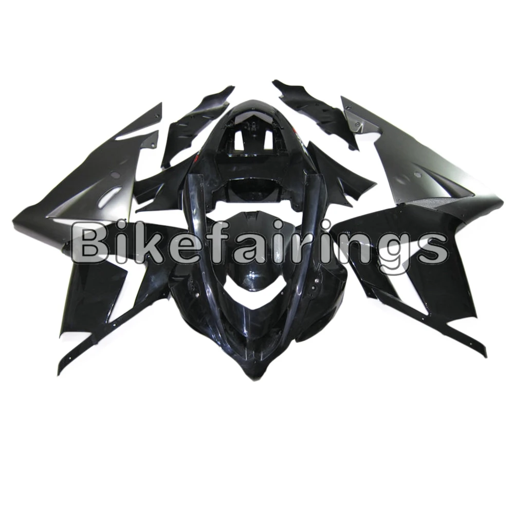 Обтекатели для мотоциклов Kawasaki Ninja ZX10R 2004 2005 чехлы из АБС пластика Cowlings ZX-10R 04 05 Кузов черный серый панели корпуса