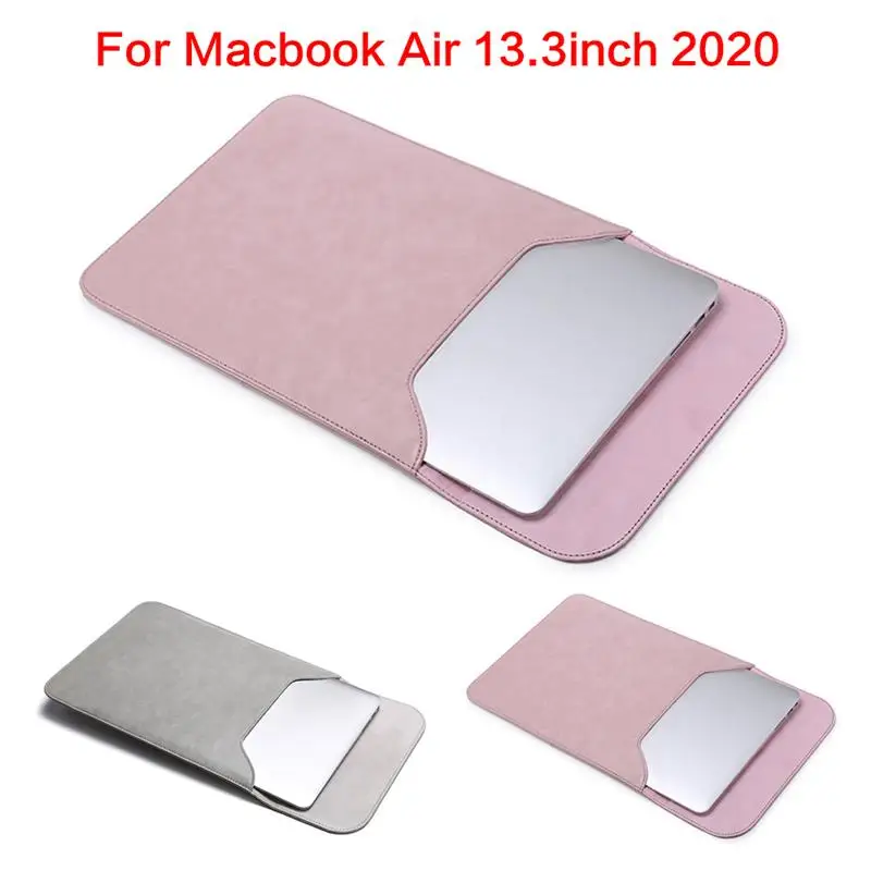 

For Macbook Air 13.3 2020 Sleeve Waterproof Dustproof PU Leather Laptop Liner Bag For Macbook Air 13.3 Bags 2020 with Power Pack
