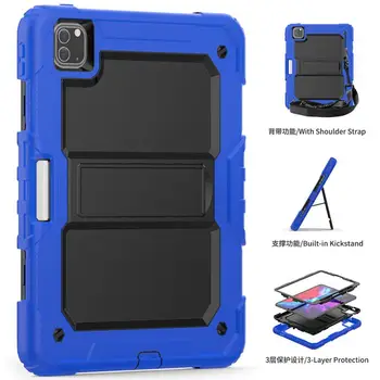 

Tablet Case For iPad Pro 11 2nd Gen 2020 2018 Heavy Duty Shockproof Kids Shoulder Strap Stand Case Cover for iPad Pro 11 Funda