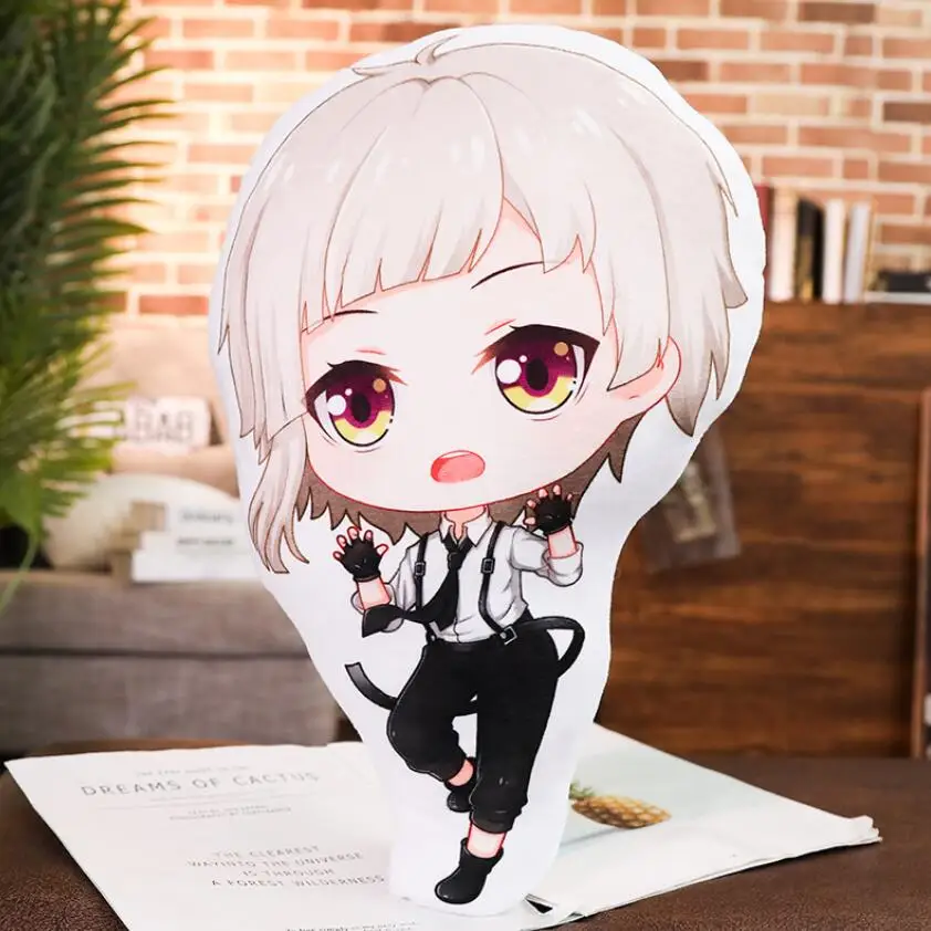 Bungou бродячие собаки дазай Осаму Nakahara Аниме фигурки Мягкие плюшевые игрушки куклы Рождественские подарки косплей дети 25 см