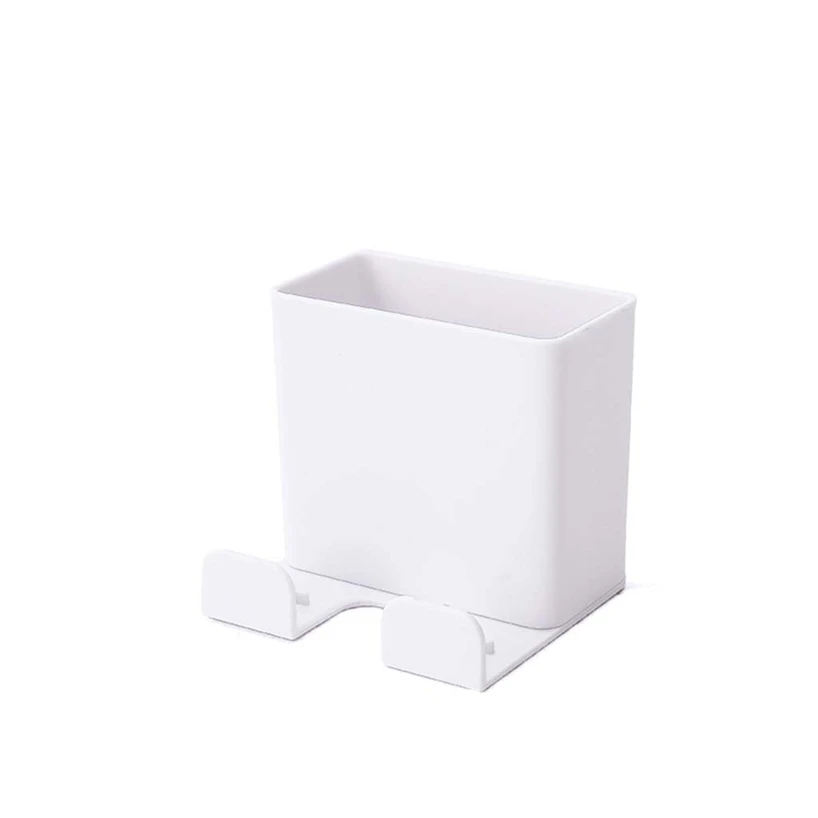 Practical portable wall-mounted remote control mobile phone charging bracket storage box home office non-hole switch