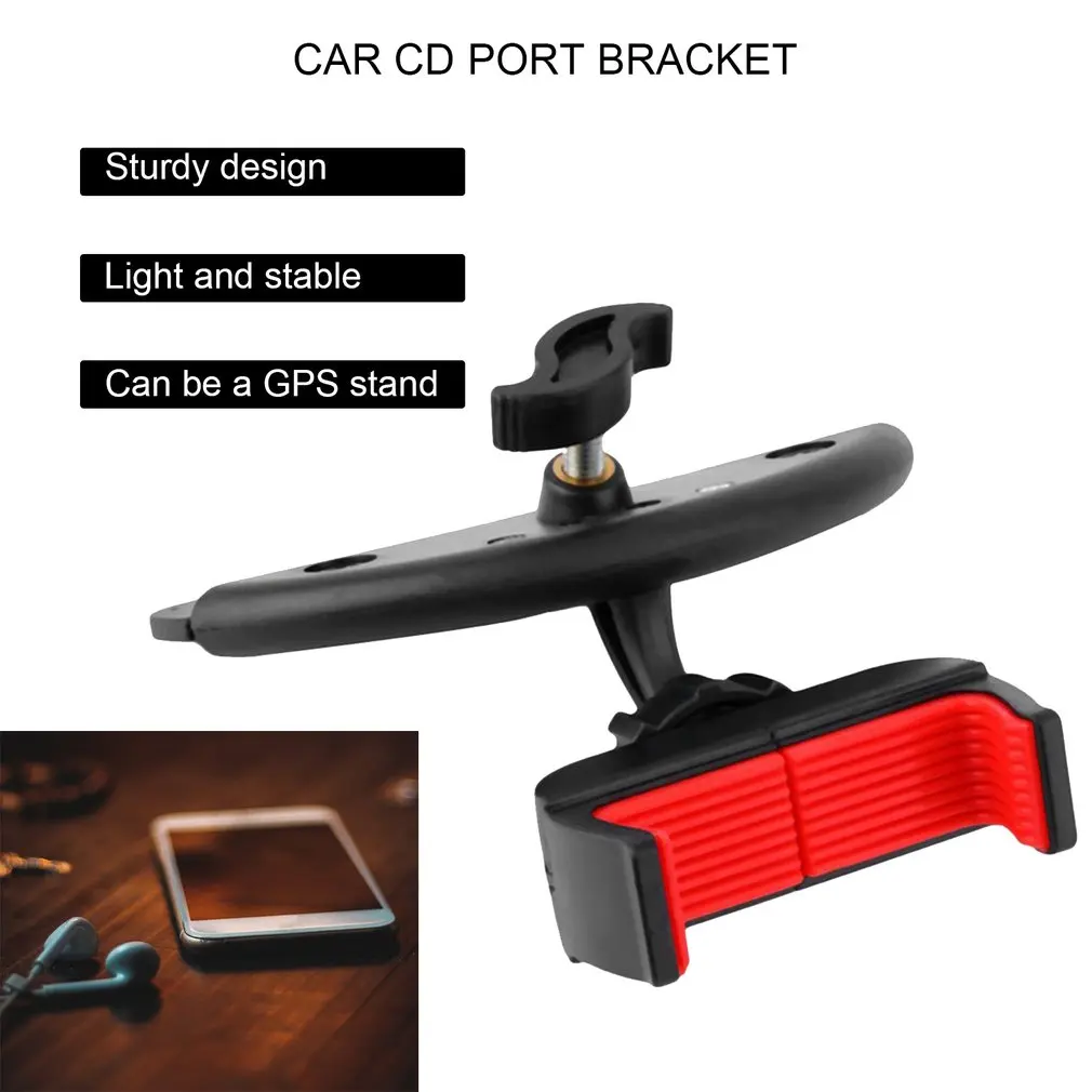 Universal Car CD Slot Cell Phone Mount Holder Stand Cradle For iPhone 5SE 6S Mobile Phone and GPS Bracket Stand