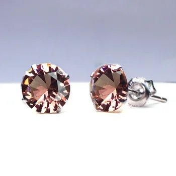 

CSJ Diaspore Zultanite Stud Sterling 925 Silver Earrings Fine Jewelry Women Femm Lady Wedding Engagment Party or mom gift box
