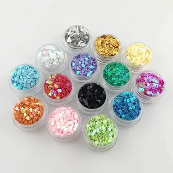 

Best quality Nail Glitter Flakes 3D Sequins Paillette Powder Charm Nail Art Decoration Manicure tools MP001