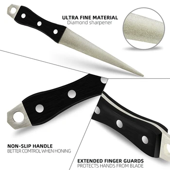 Diamond Knife Sharpener Whetstone Stone Knife Sharpening Curved Surface for Knife Scissors Honing Bar Kitchen Grinding Tool 2