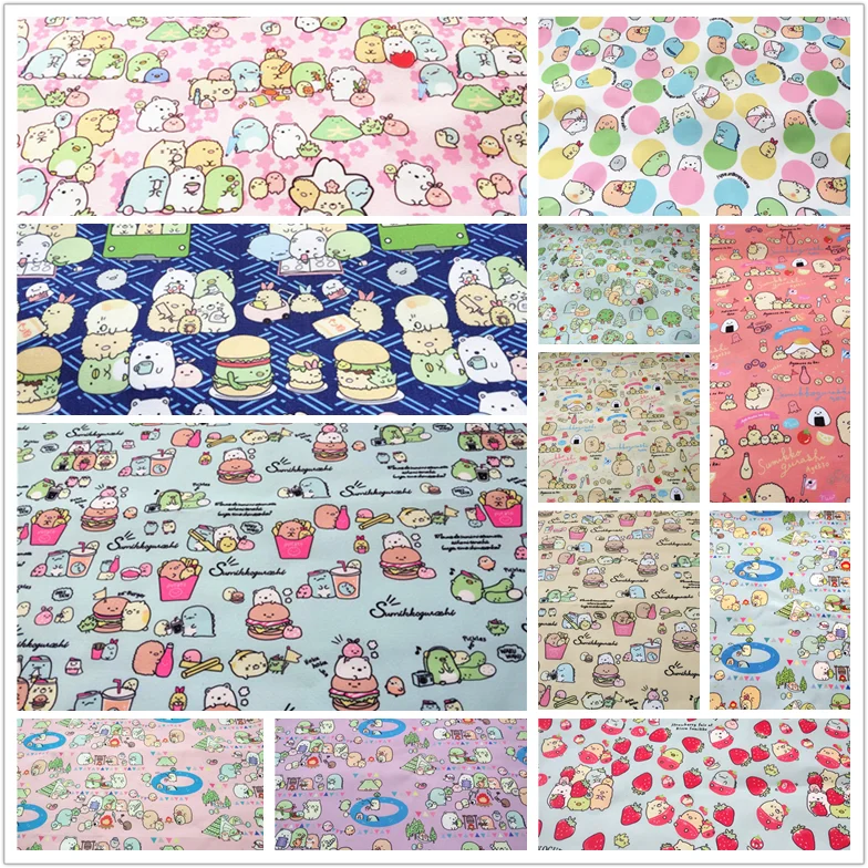 ZENGA 50*140cm Sumikkogurashi Cotton Thin Canvas Fabric For Home Textile Sewing Diy Tablecloth/Bag/ Sofa Cover/Curtain/purse | Дом и сад