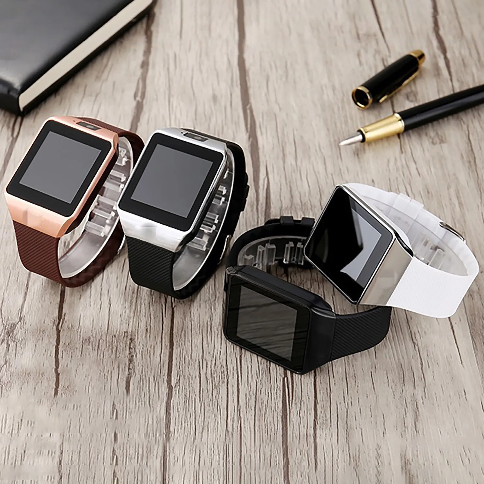DZ09-reloj inteligente para teléfono Android, pulsera a la moda de alta calidad con Bluetooth, 1,56 pulgadas, cámara de 2.0MP, llamadas, conectar música, antipérdida