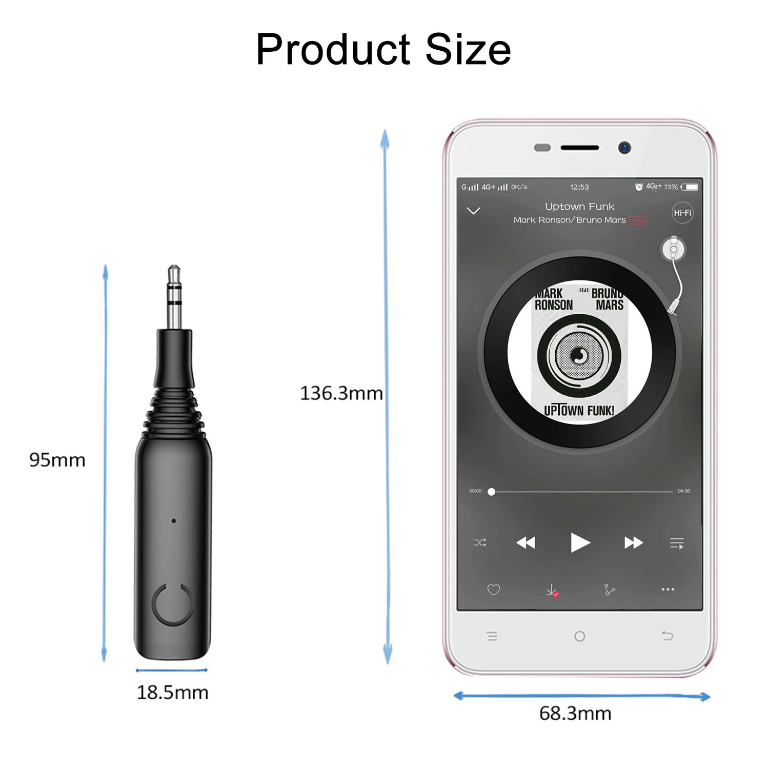 Bluetooth приемник 3,5 мм AUX APTX Bluetooth 5,0 адаптер для наушников Музыкальный беспроводной аудио приемник домашний Sereo tv динамик