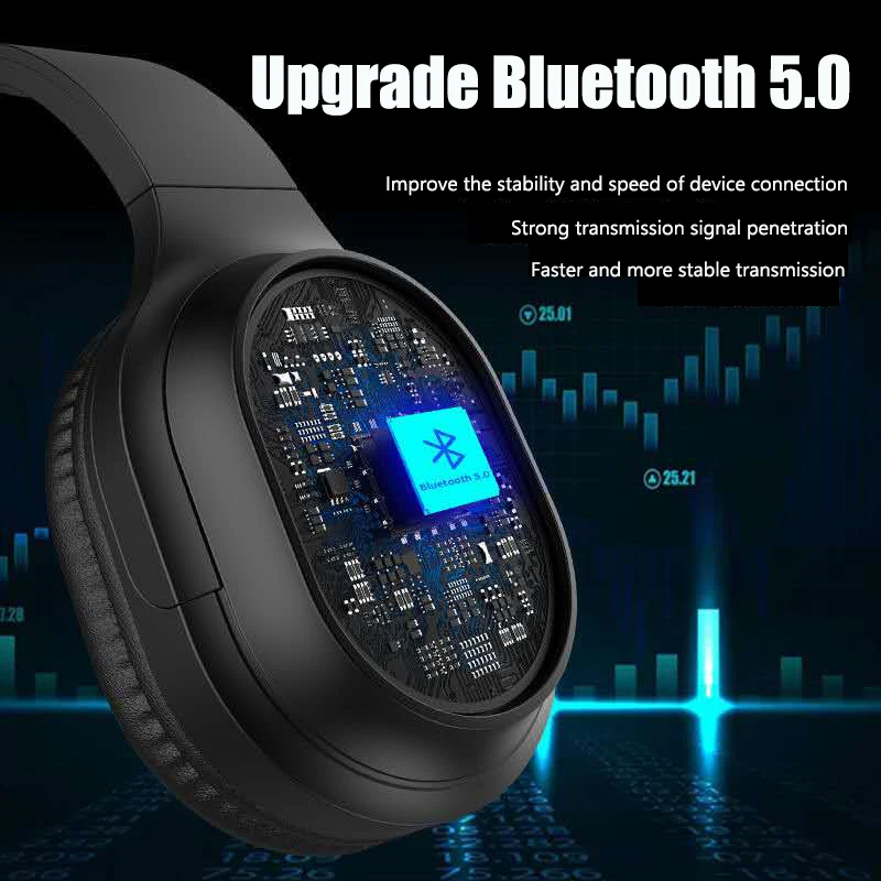Wireless headset bluetooth headset appearance standby long multi mode heavy bass stereo sports game Android and Apple universal