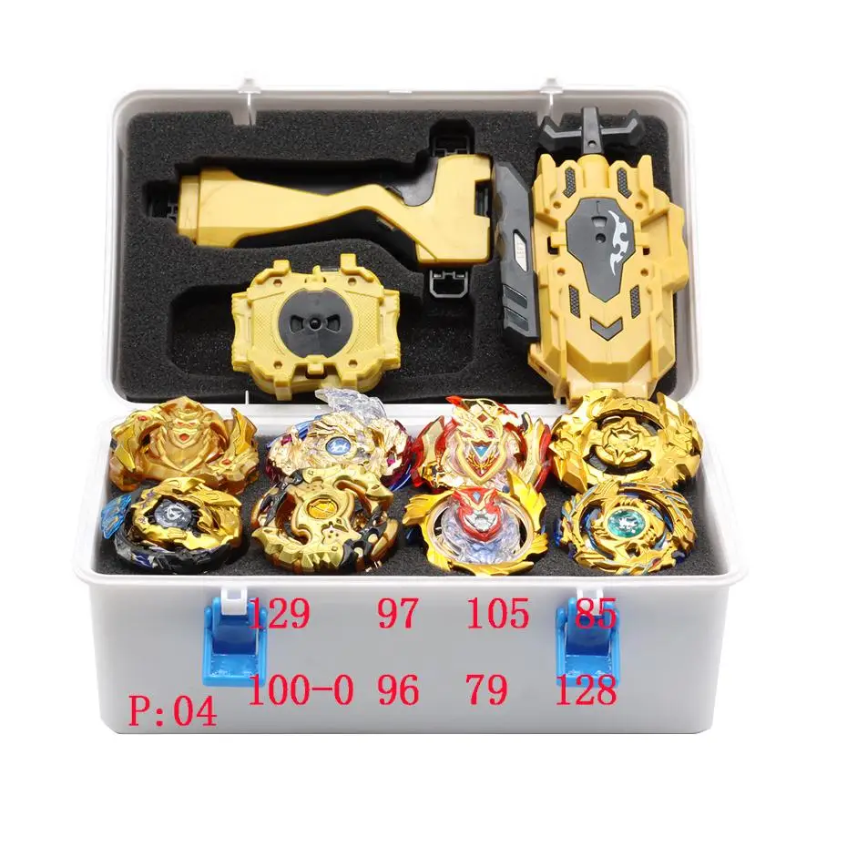 Новый золотой костюм Beyblade b 145 Beyblades набор металлических Bables коробка Бей блейд