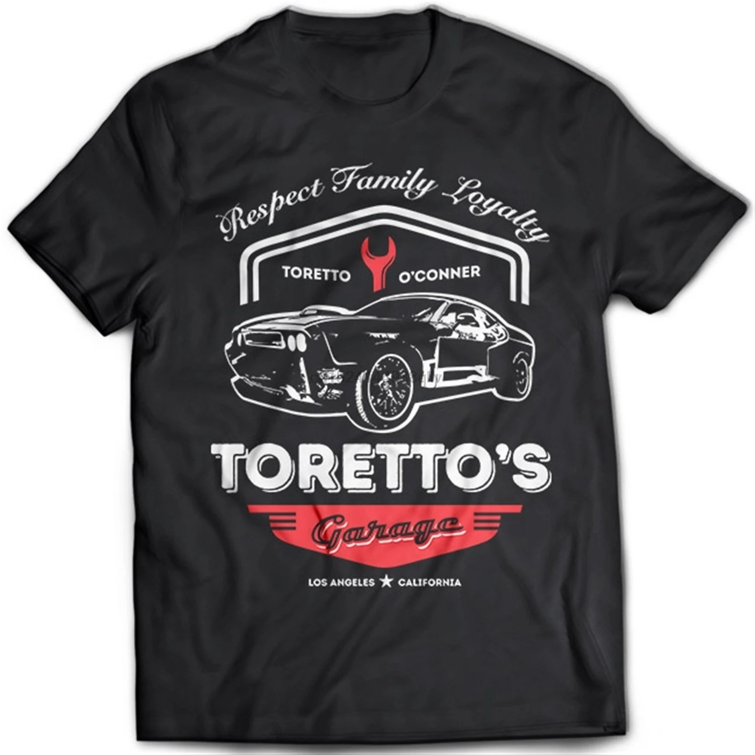 Мужская футболка Toretto's Garage скоростной фураж гоночный и чемпионский автомобиль