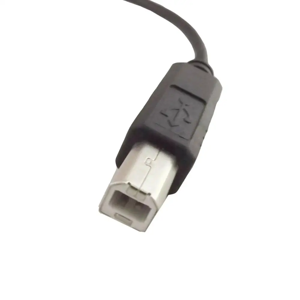 1х USB 2,0 B штекер к USB Micro 5 Pin штекер прямоугольный кабель переходника 25 см
