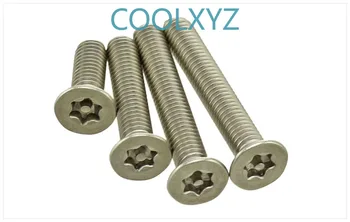 

countersunk head plum blossom screw with column 304 stainless steel flat head anti-theft screw with needle M3-M6 10pcs