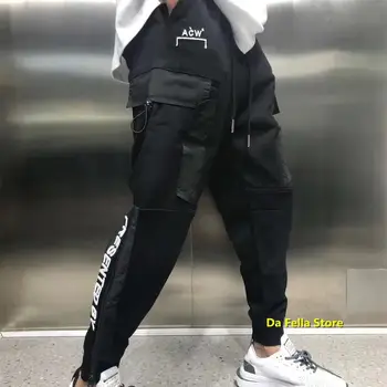 

A COLD WALL* Cargo Pants 2020 Men Women PRESENTED BY Embroidery Logo A COLD WALL Pants Adjustable Zip hem ACW Trousers