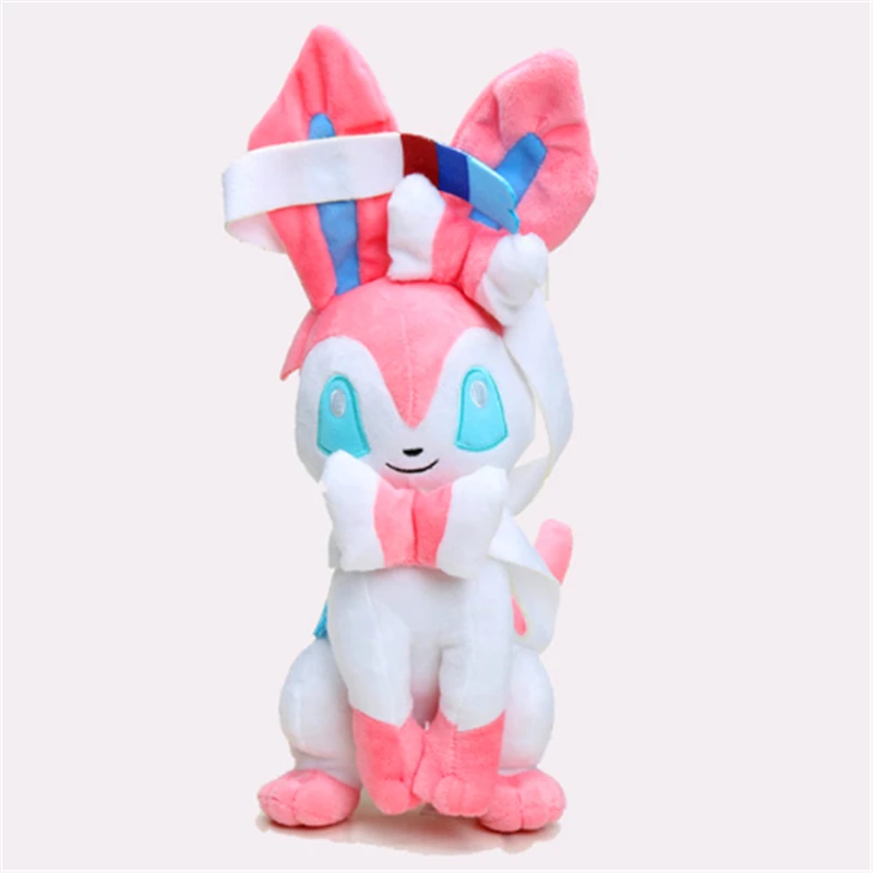 12 дюймов 30 см Плюшевые Eevee Jolteon Umbreon flarion Epeon Vaporeon Ex Gx Мега кукла большая игрушка для детей Рождественский подарок - Цвет: Серебристый