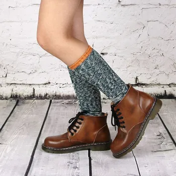 

Best Selling New Winter Mid Tube Socks Retro Cotton Women Warm Fashion chaussette femme skarpetki damskie Wd3