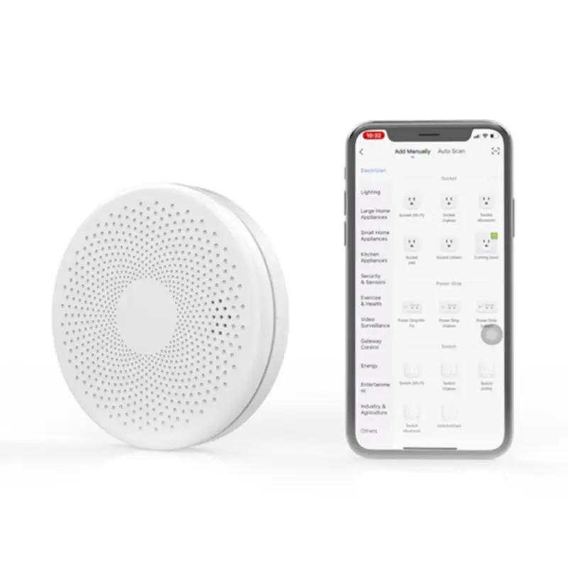 Tuya Smart WiFi Smoke Carbon Monoxide Composite Home Fire Detector High Sensitivity Smoke Alarm Sensor Low Power Consumption