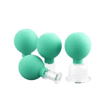 

4pcs Vacuum Cupping Therapy Set Anti Cellulite Lymphatic Therapy for Face Body Glass Vacuum Relief Massage Cup Blood Circulation