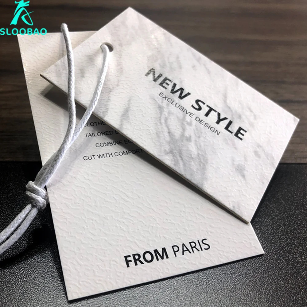Free Shipping Clothing Store Hangtag Customized Clothes Trademark Listing Card Printing Logo Logo Design