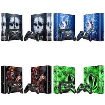 

Newest skin stickers For XBOX 360 E Console Game Sticker Cover Vinyl Decals and Controllers Skins