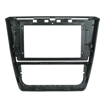 

1-2Din Car DVD Frame Audio Fitting Adaptor Dash Trim Facia Panel 10.1" For SKODA YETI 2014 15 16 17 18 19Double Din Radio Player