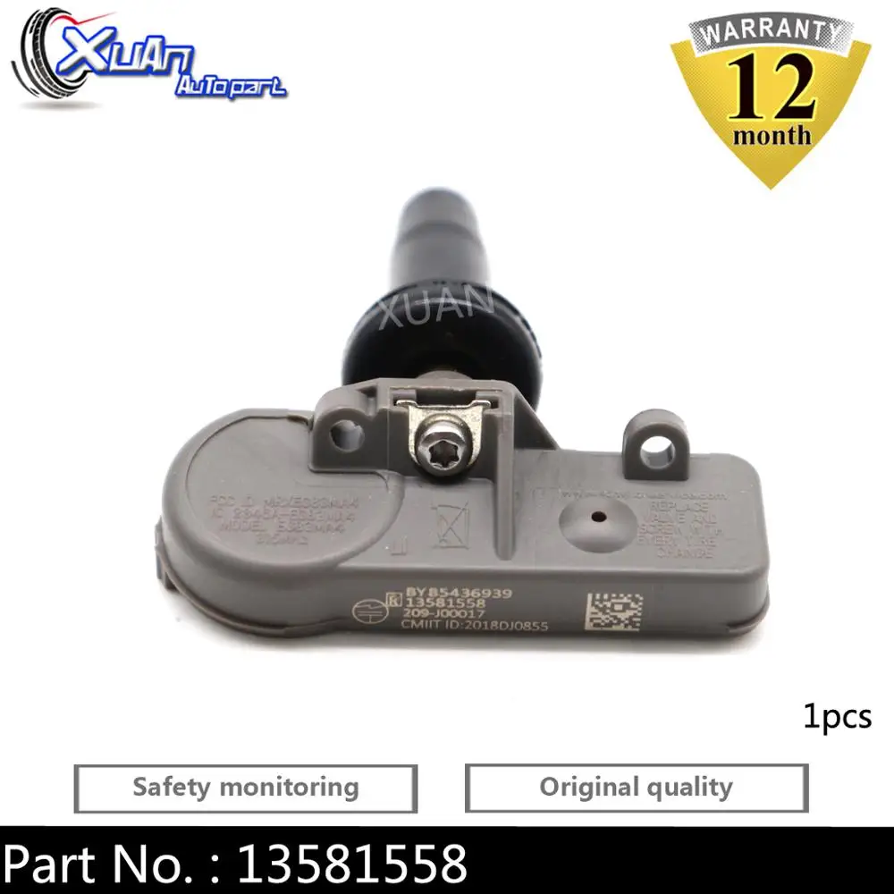 XUAN 1 шт. датчик давления в шинах TPMS 13581558 для Шевроле лавины Silverado пригородный Тахо
