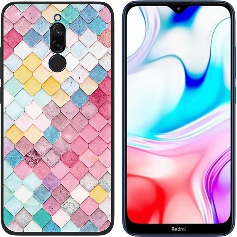 Мягкий силиконовый чехол для Xiaomi Redmi 8, чехол s 6,22 '', черный бампер, чехол, милый мультяшный чехол для телефона s, чехол для Xiaomi Redmi8 8A 8 A - Цвет: 8