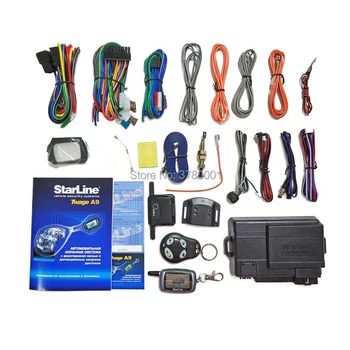 

Only For Russian Twage StarLine A9 2 Way Car Alarm System LCD Remote Control Key keychain StarLine A 9