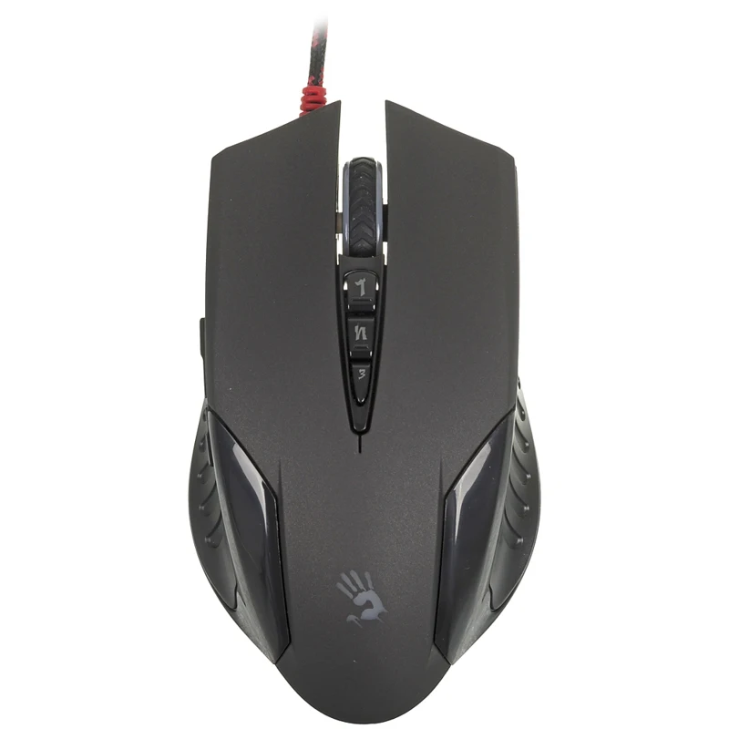 Мышь A4 Bloody V5M черный оптическая(3200dpi) USB игровая(8but