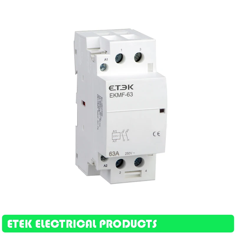 EKMF Американская классификация проводов 2р 63A 220 V/230 V 50/60HZ Din rail бытовой ac Контактор В соответствии с стандартом 2NO 2NC или 1NO 1NC