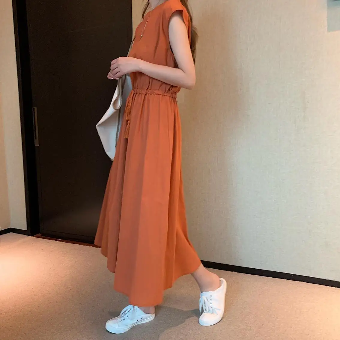 10 colors S-2XL Summer Women Dress Maxi Evening Female Vintage Dress Oversize Short Sleeve Beach Dresses Robe Vestido Cotton