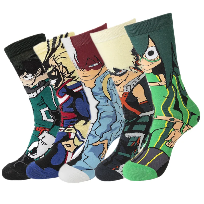 Носки Bakugou Katsuki Todoroki Shoto из аниме Моя геройская Академия Midoriya Izuku Косплей Одежда